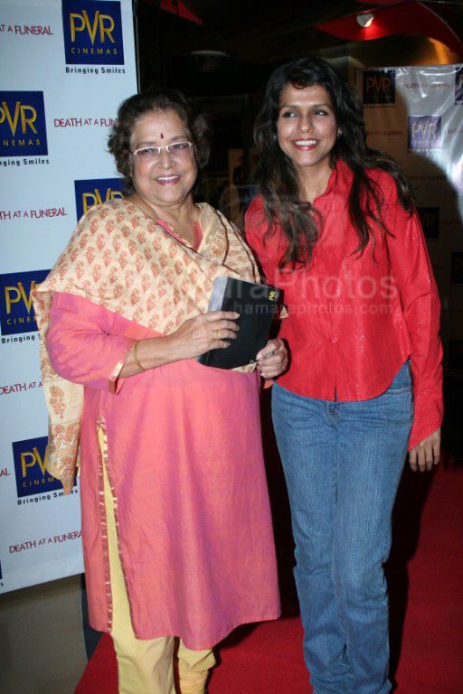 Shobha Khote, Bhavana Balsavar at the premiere of Death at a funeral in PVR on Feb 28th 2008 