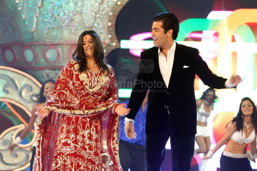 Ekta Kapoor, Karan Johar at Balaji Awards 