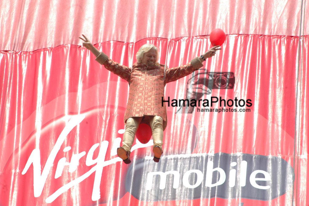 Richard Branson launches Virgin Mobile in India