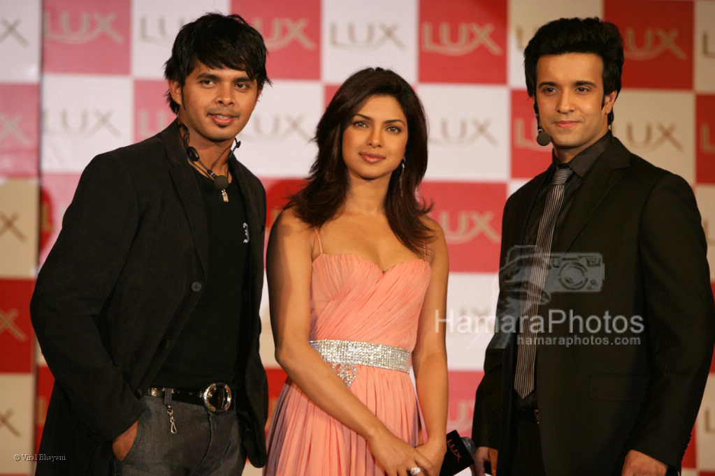 Sreesanth,Priyanka Chopra,Aamir Ali at the press conference in Grand Hyatt on March 11th 2008