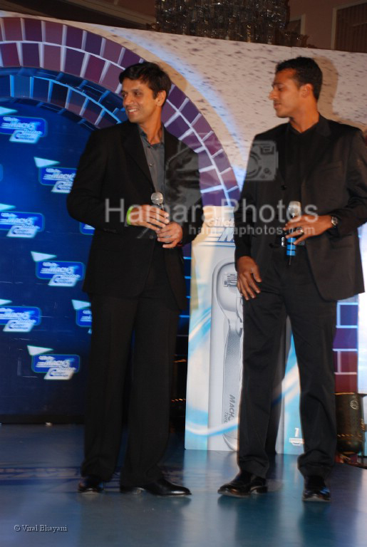 Rahul Dravid and Mahesh Bhupati at the Gillette Mach3 Turbo Comfort Challenge in  Hilton on March 11th 2008