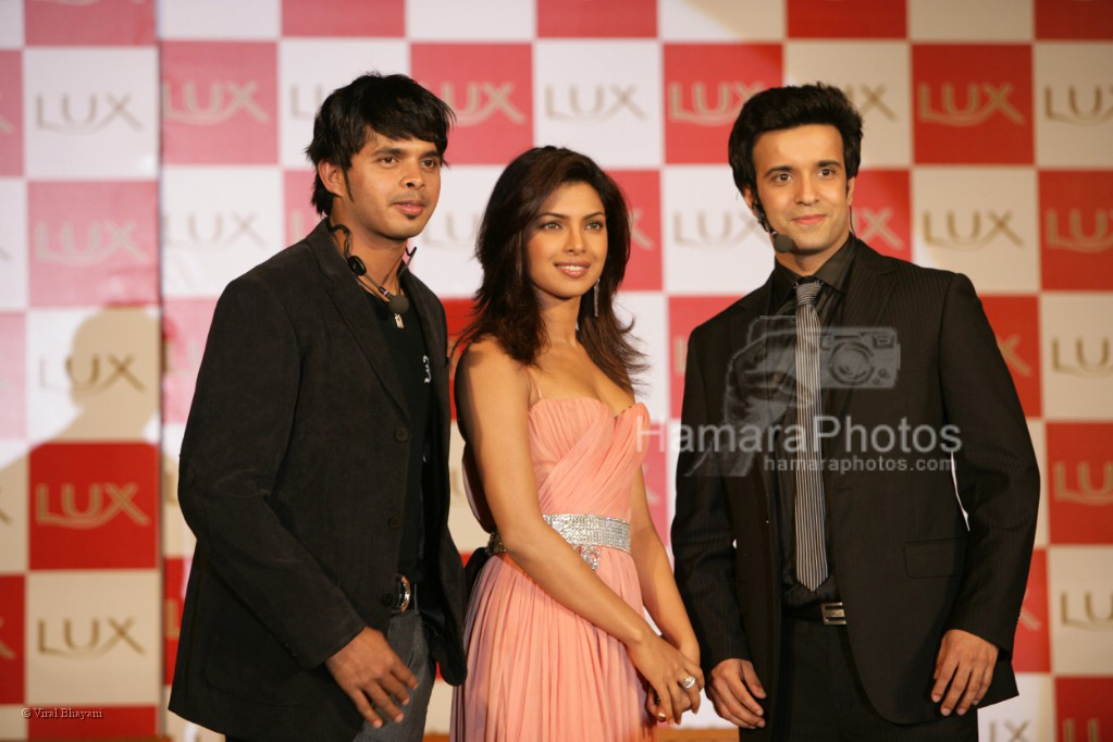 Sreesanth,Priyanka Chopra,Aamir Ali at the press conference in Grand Hyatt on March 11th 2008