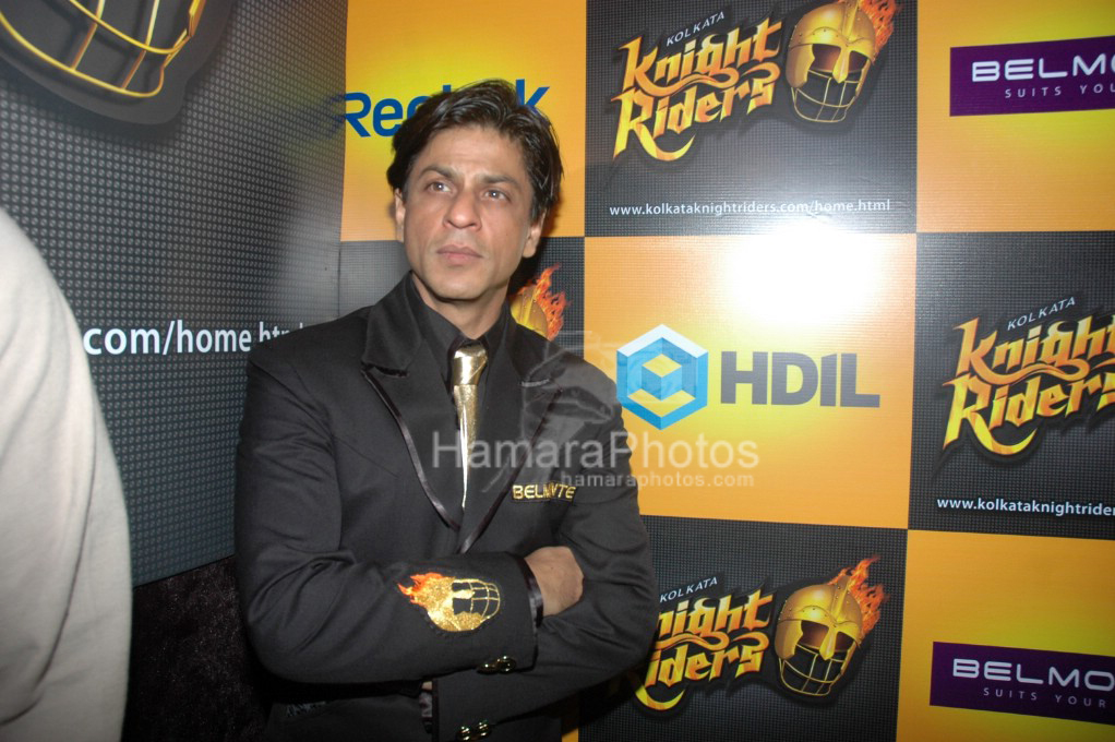 Shahrukh Khan at launch of Kolkata Knight Riders in Taj Lands End on 13 March 2008 