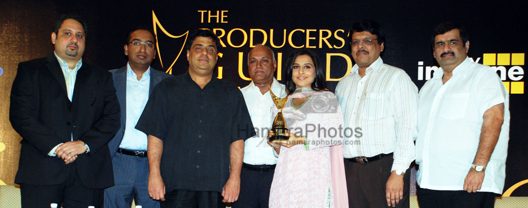 Vidya Balan at Producer's Guild Awards 2008 press meet 