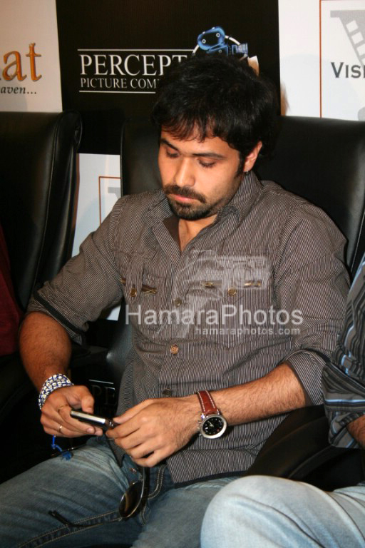 Emraan Hashmi at the Jannat press meet to announce the association with Percept in Percept office on March 19th 2008