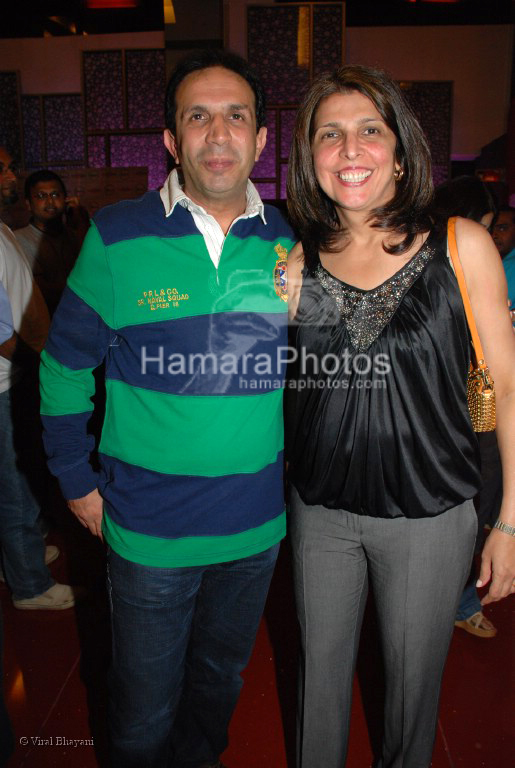 Pervez Damania with wife at Tingya special screening in Cinemax on March 19th 2008