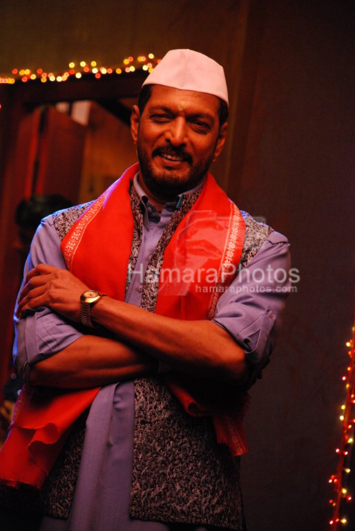 Nana Patekar on the sets of Horn Ok Please in Filmistan on March 26th 2008