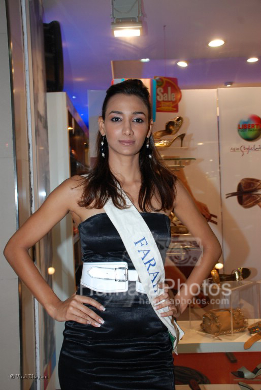 Femina Miss India contestants promote Liberty footwear in Inorbit Mall on March 27th 2008