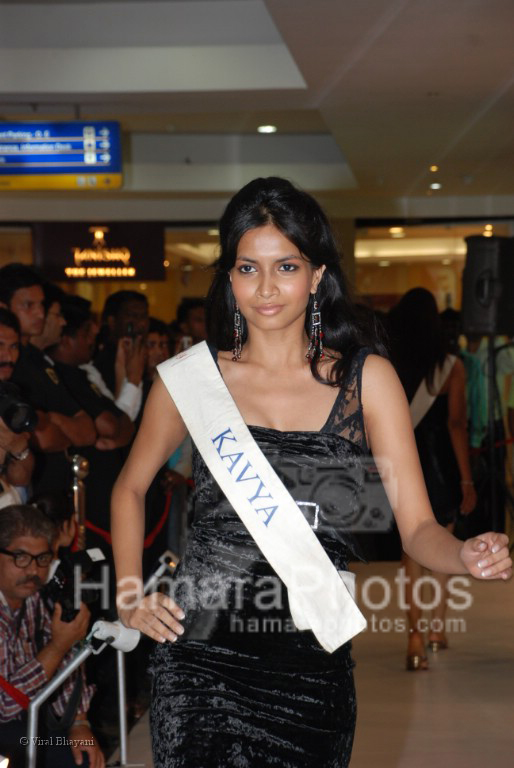 Femina Miss India contestants promote Liberty footwear in Inorbit Mall on March 27th 2008