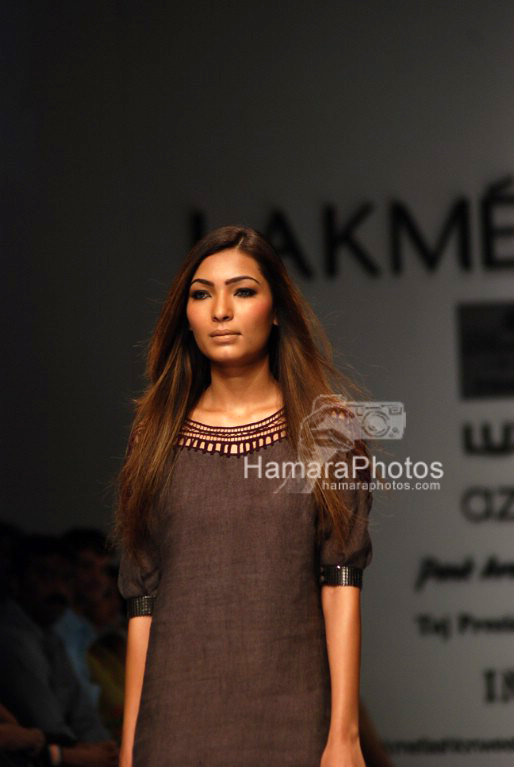 Model walks on the ramp for  Vineet Bahl at Lakme India Fashion Week on April 1st 2008