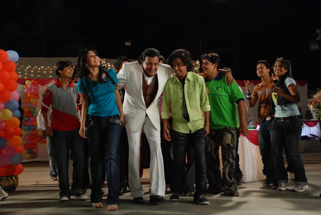 Mithun Chakraborty on the sets of Chal Chalen in Malad on April 3rd 2008
