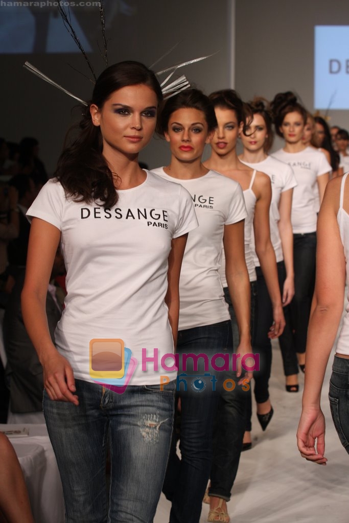 Model Showcasing latest and the classic styles by the master hair stylists at Dessange on April 11th 2008 