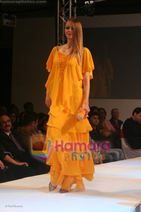 Model walks on the ramp for Neeta Lullas fashion show presented by Gitanjali in ITC Parel on April 12th 2008 