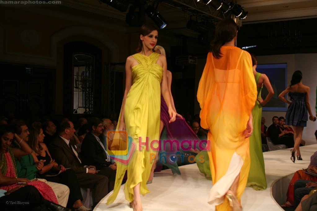 Model walks on the ramp for Neeta Lullas fashion show presented by Gitanjali in ITC Parel on April 12th 2008 
