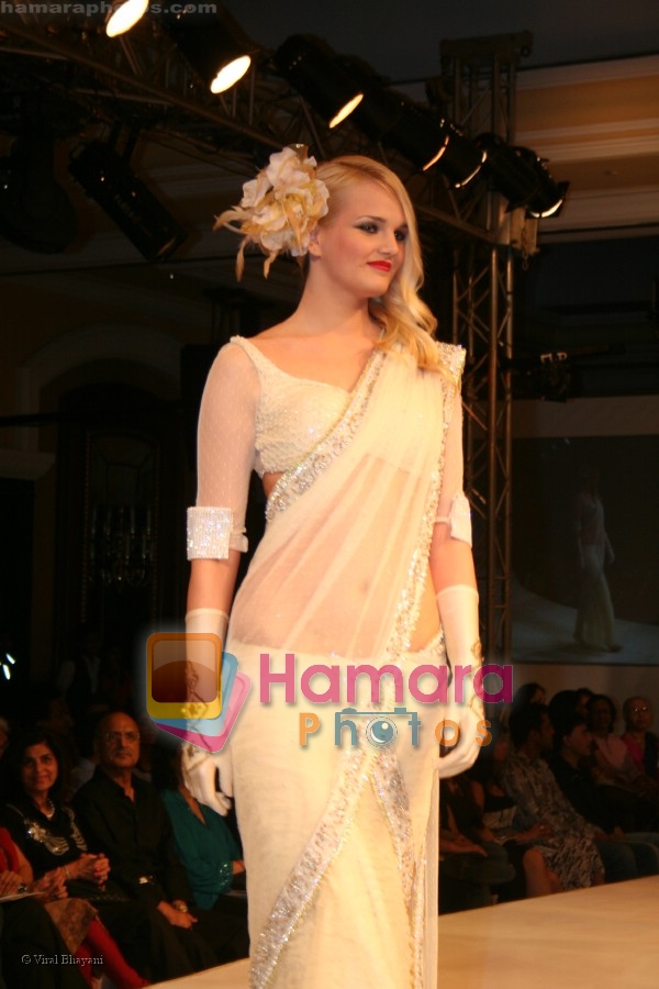 Model walks on the ramp for Neeta Lullas fashion show presented by Gitanjali in ITC Parel on April 12th 2008 