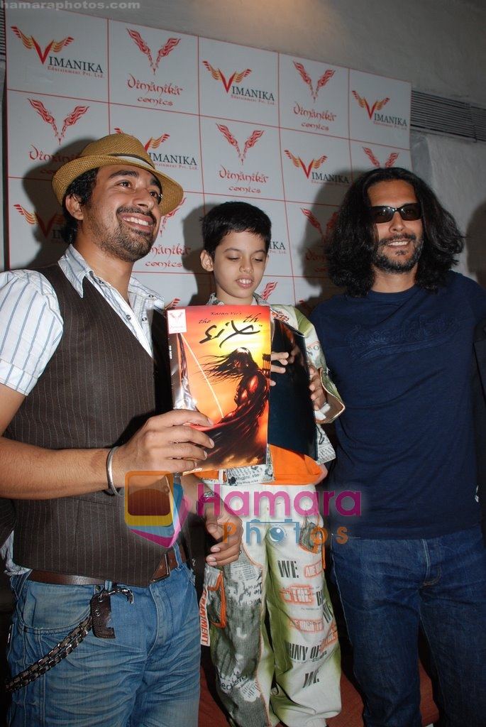 Darsheel Safary, Milind Soman unveils Vimanika comics in Olive on April 17th 2008 