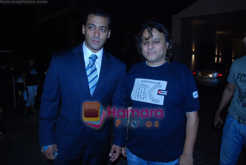 Salman Khan with Anil Sharma at the Music Launch of Khushboo - The fragrance of Love in Sahara Star on April 21st 2008 