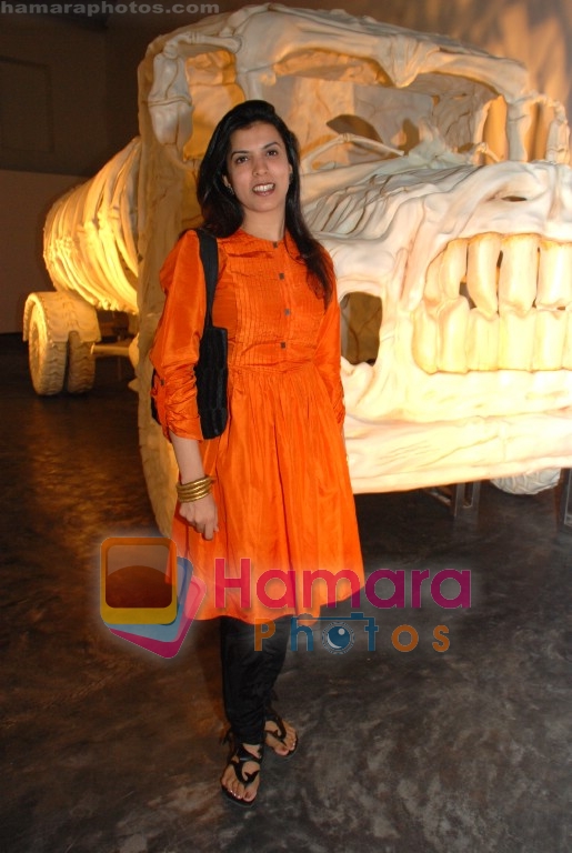 Reena Kallat at Jitesh Kallat's Aqusaurus exhibition on April 22nd 2008 