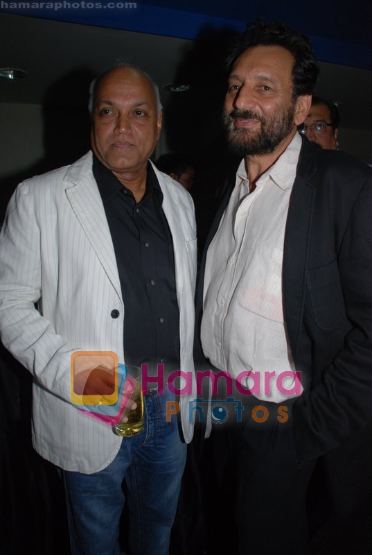 Shekhar Kapoor, Manmohan Shetty at Woodstock Villa premiere in Fame on May 29th 2008
