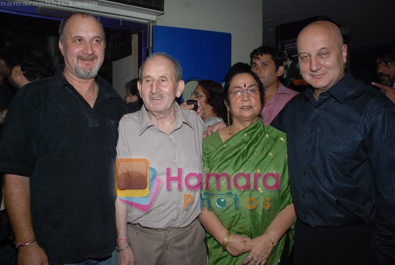 Raju Kher, Anupam Kher at Woodstock Villa premiere in Fame on May 29th 2008
