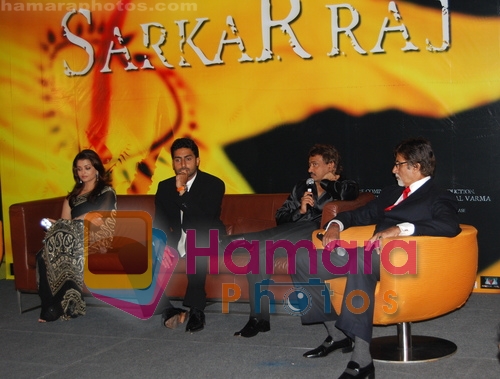Aishwarya Rai, Abhishek Bachchan, Ram Gopal Varma, Amitabh Bachchan in SARKAR RAJ gets green carpet premiere at IIFA in Bangkok on June 06 2008 