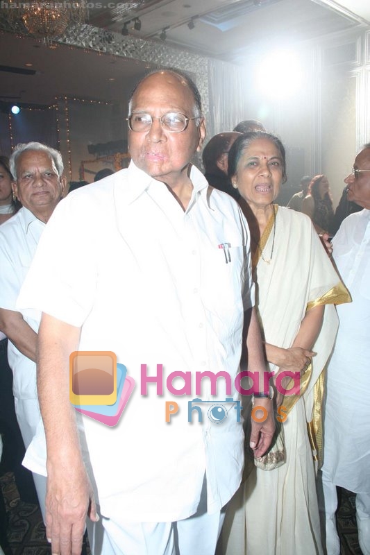 Sharad Pawar at Rahul Bajaj's bash in Taj Hotel on 10th June 2008