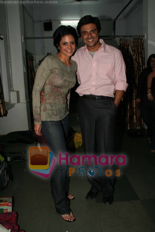 Mandira Bedi and Samir Soni at the play Anything But Love in St Andrews on June 22nd 2008
