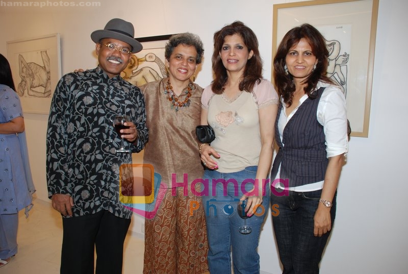 at World Renowned Artist Jogen Chowdhury's Art Exhibition in Kala Ghoda on 27th June 2008 