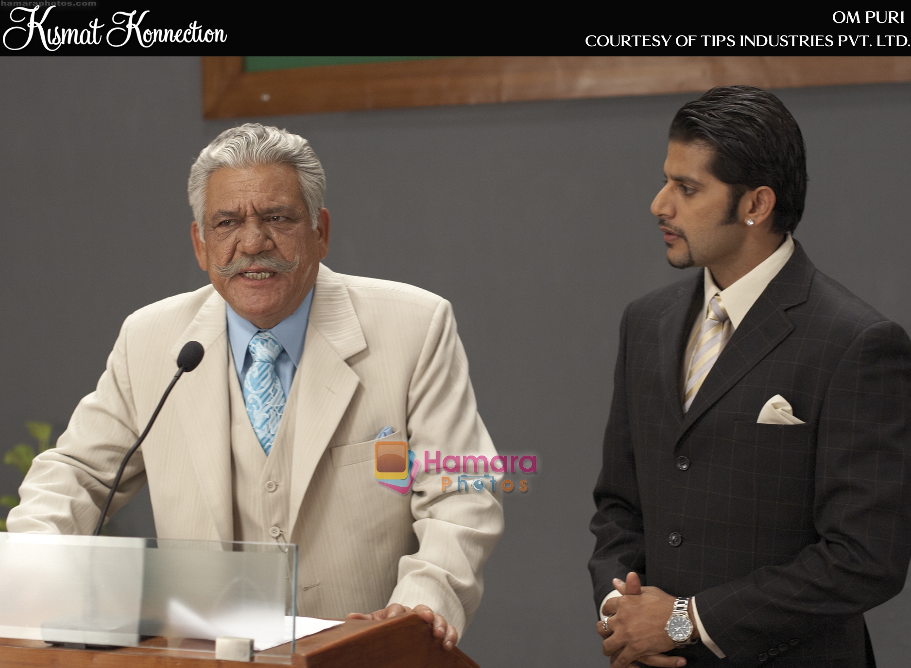Om Puri in a High Quality Still from Kismat Konnection Movie 