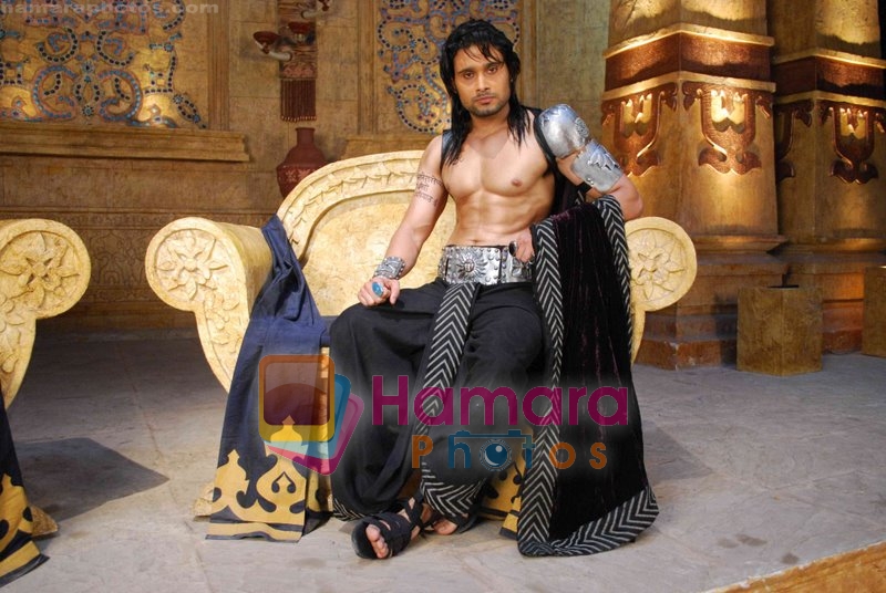 on the sets of Maharabharata 9X new serial on July 8th 2008