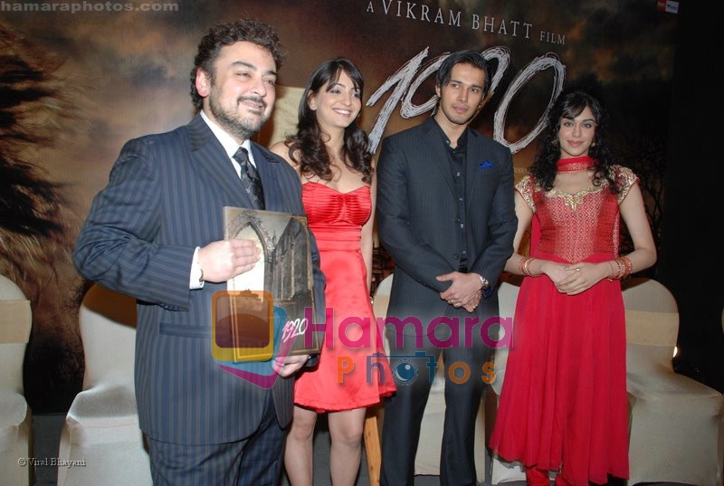 Adnan Sami , Adah Sharma, Rajneesh Duggal, Anjori Alag at the 1920 film book launch on July 9th 2008