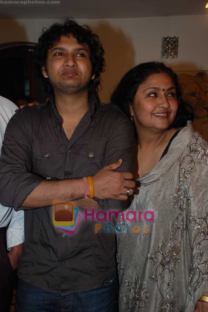 Kishore Kumars son Sumit Kumar and wife Leena Chandavarkar gives approval to make a biopic film on Kishore Kumar by UTV in Kishore Kuamr's residence on August 4th 2008 