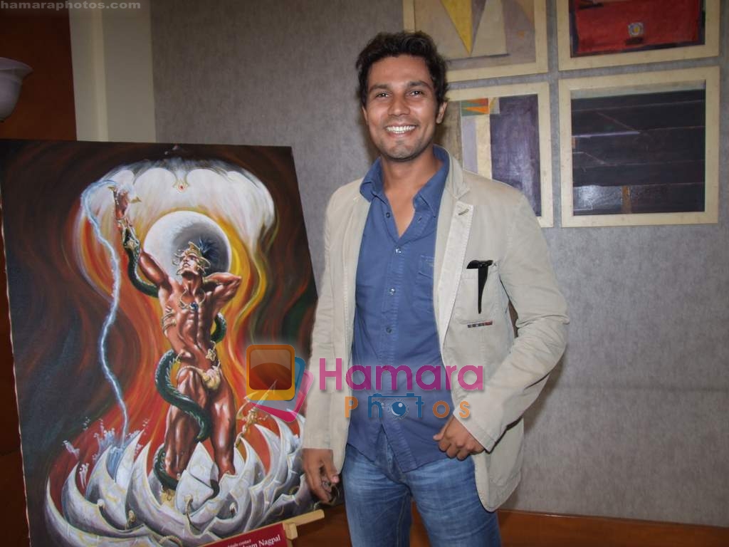 Randeep Hooda at the art brunch hosted by Ashish Balram Nagpal in Mezzo Mezzo, JW Marriott on August 24th 2008 