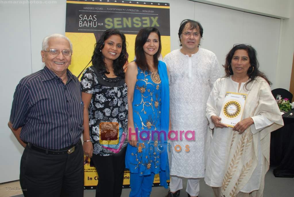 Sharon Prabhakar, Farooq Sheikh at Saas Bahu Aur Sensex music launch in Fun Republic on 27th August 2008 
