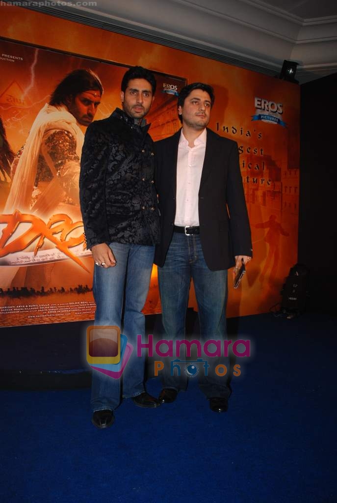 Abhishek Bachchan, Goldie Behl at Drona Music Launch on 6th September 2008 