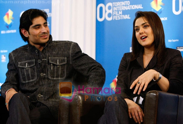 Vansh Bhardwaj, Preity Zinta at the Heaven On Earth press conference in Toronto International Film Festival held at the Sutton Place Hotel on September 6, 2008 in Toronto, Canada 
