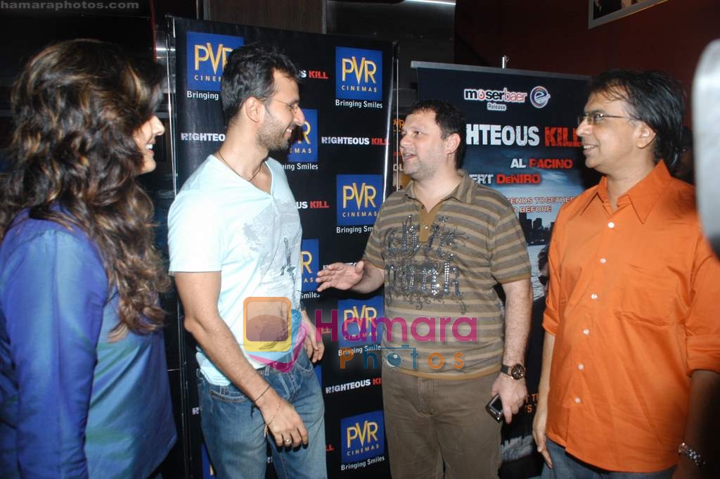 Raveena Tandon, Anil Thadani, Anant Mahadevan at the Righteous Kill Movie Premiere on 11th September 2008 