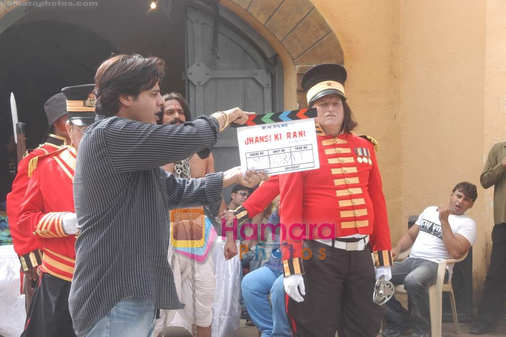 Rahul Roy on location of Jhansi Ki Rani film in Filmistan on 12th September 2008 