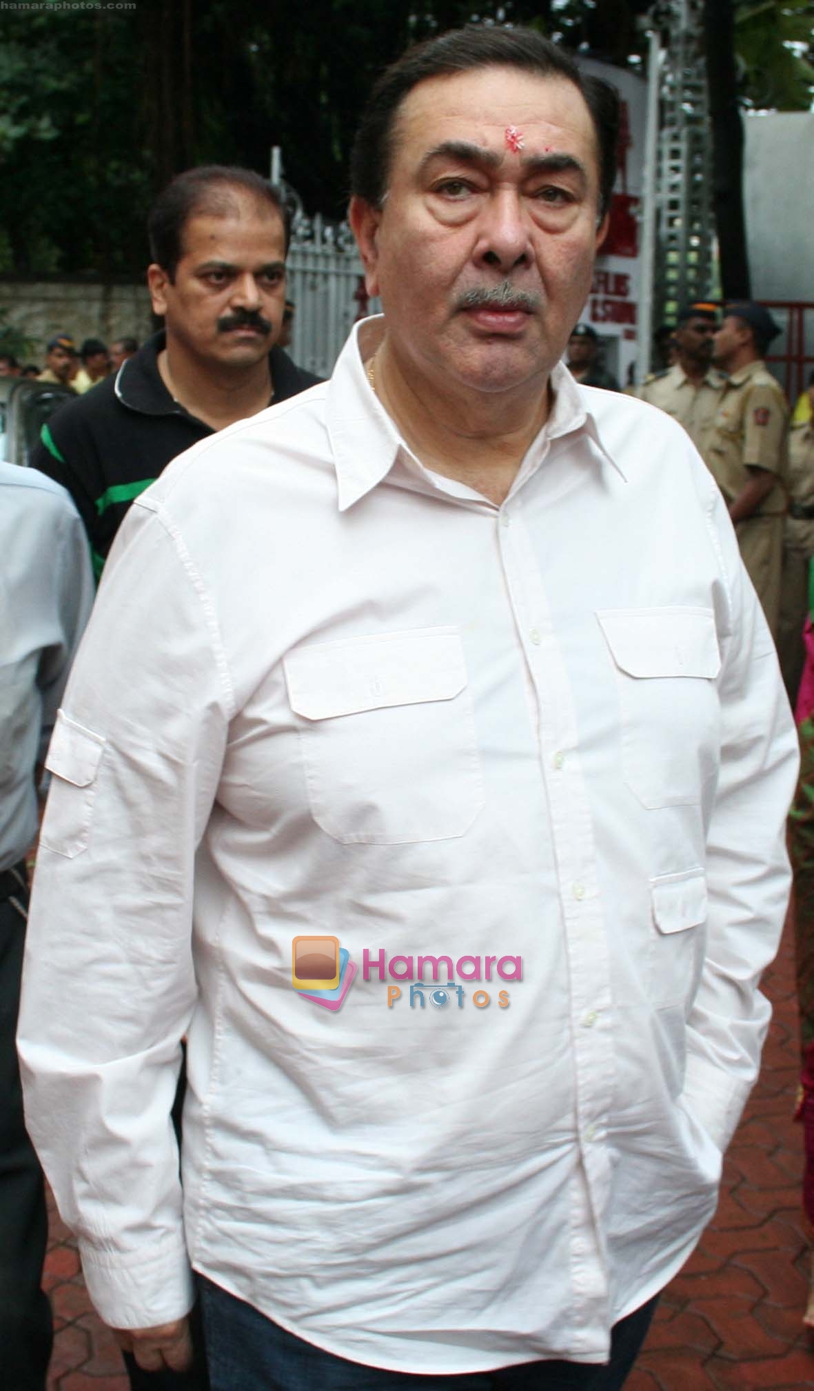 Randhir Kapoor at the Ganpati Celebrationt in RK studios, Chembur on 14th September 2008  