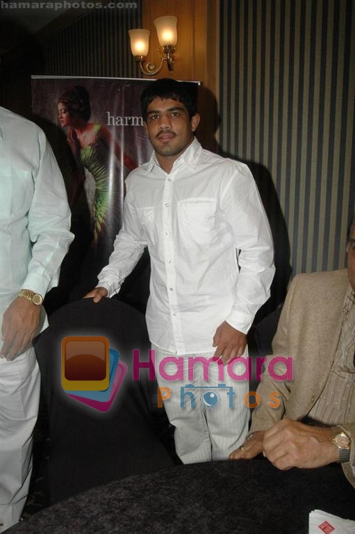 Sushil Kumar  at GR8! and ITA felicitate India's Olympic heroes from Bhiwani in Haryana