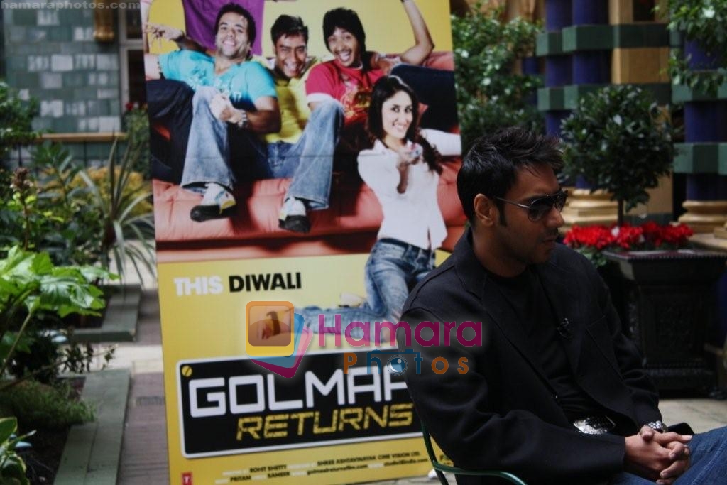 Ajay Devgan promotes GOLMAAL RETURNS in London on 14th October 2008 