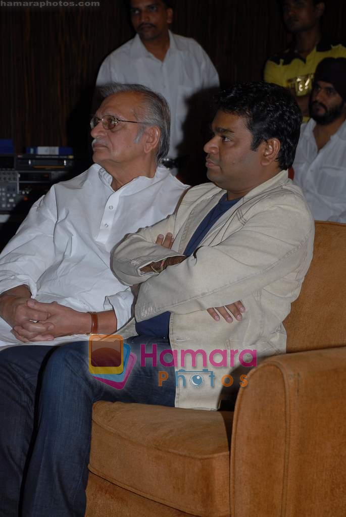 Gulzar, A R Rahman at Yuvvraaj film Music Launch in Mumbai on 16th October 2008 
