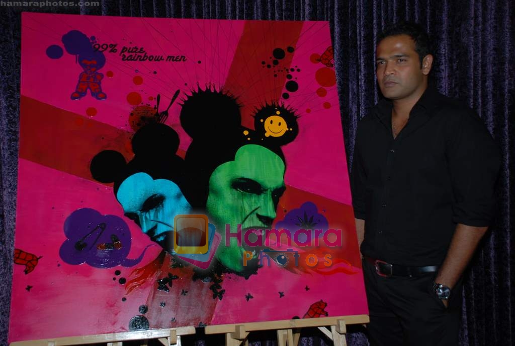 at Aashish Balram Nagpal's bash for artist Vipul Salvi in Enigma on 17th October 2008 