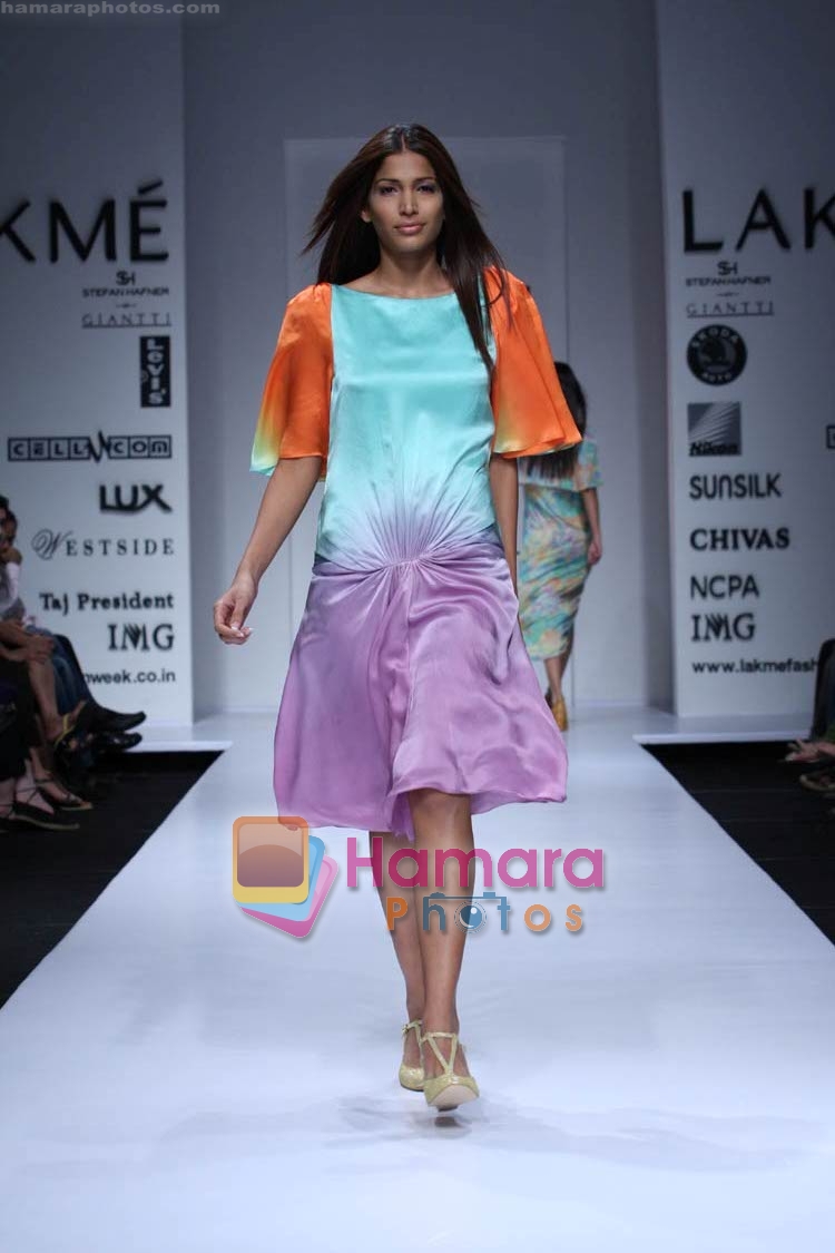 Model walk the ramp for Drashta Sarvaiya's collection  at Lakme Fashion Week
