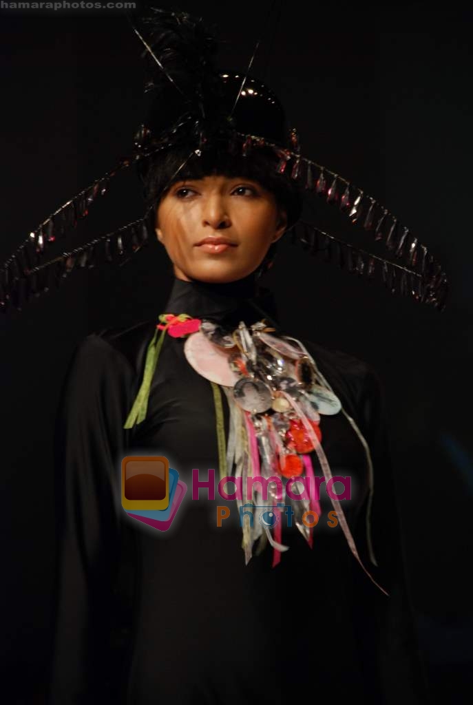 Model walk the ramp for Accessories Show at Lakme Fashion Week 2008 on 23rd October 2008 