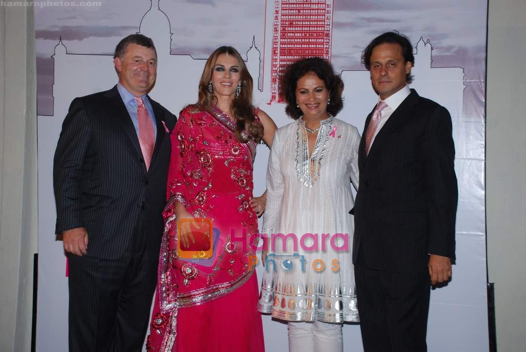 Elizabeth Hurley, Arun Nayar at an event to create Breast Cancer awareness in Taj Hotel on 23rd October 2008 