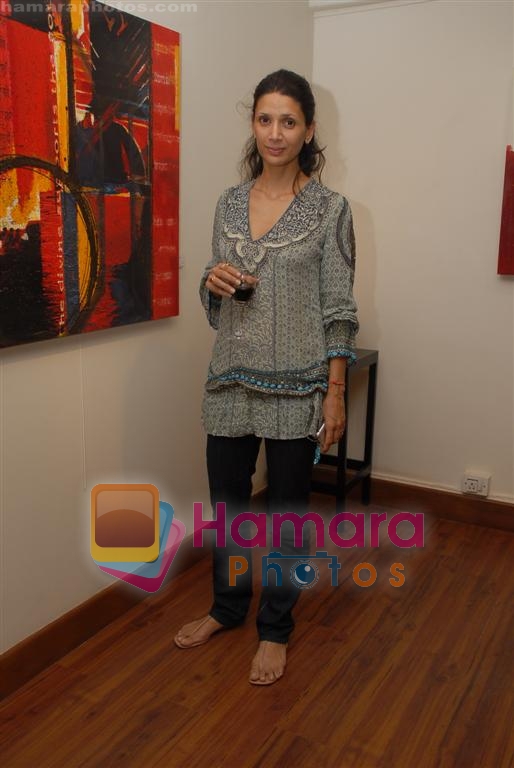 Mehr Jesia at artist Adli Writer's art exhibition on 30th October 2008 
