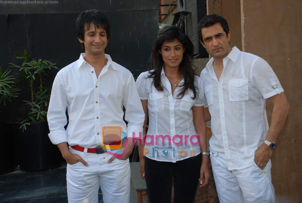 Sanjay Suri, Sharman Joshi, Chitrangda Singh at Sorry Bhai Film Press Meet in Magic, Worli on 14th November 2008 