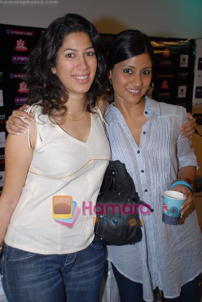 Konkana Sen Sharma at the Press conference of The President Is Coming in Fame Malad on 18th November 2008 