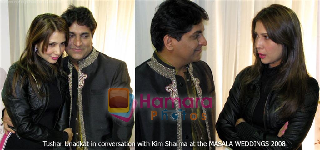 Kim Sharma, Tushar Unadkat at the Bollwood Fashion Event of Masala Weedings on 23rd November 2008 